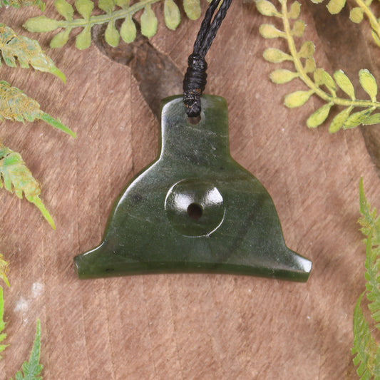 Dog Whistle carved from Kawakawa Pounamu - NZ Greenstone