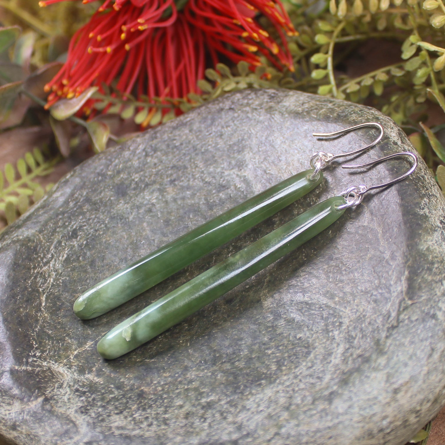 Hapopo Pounamu Earrings