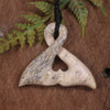 Whale bone Whale Tail Pendant