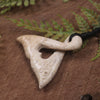 Whale bone Whale Tail Pendant