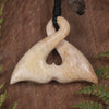 Whale bone Whale Tail Pendant