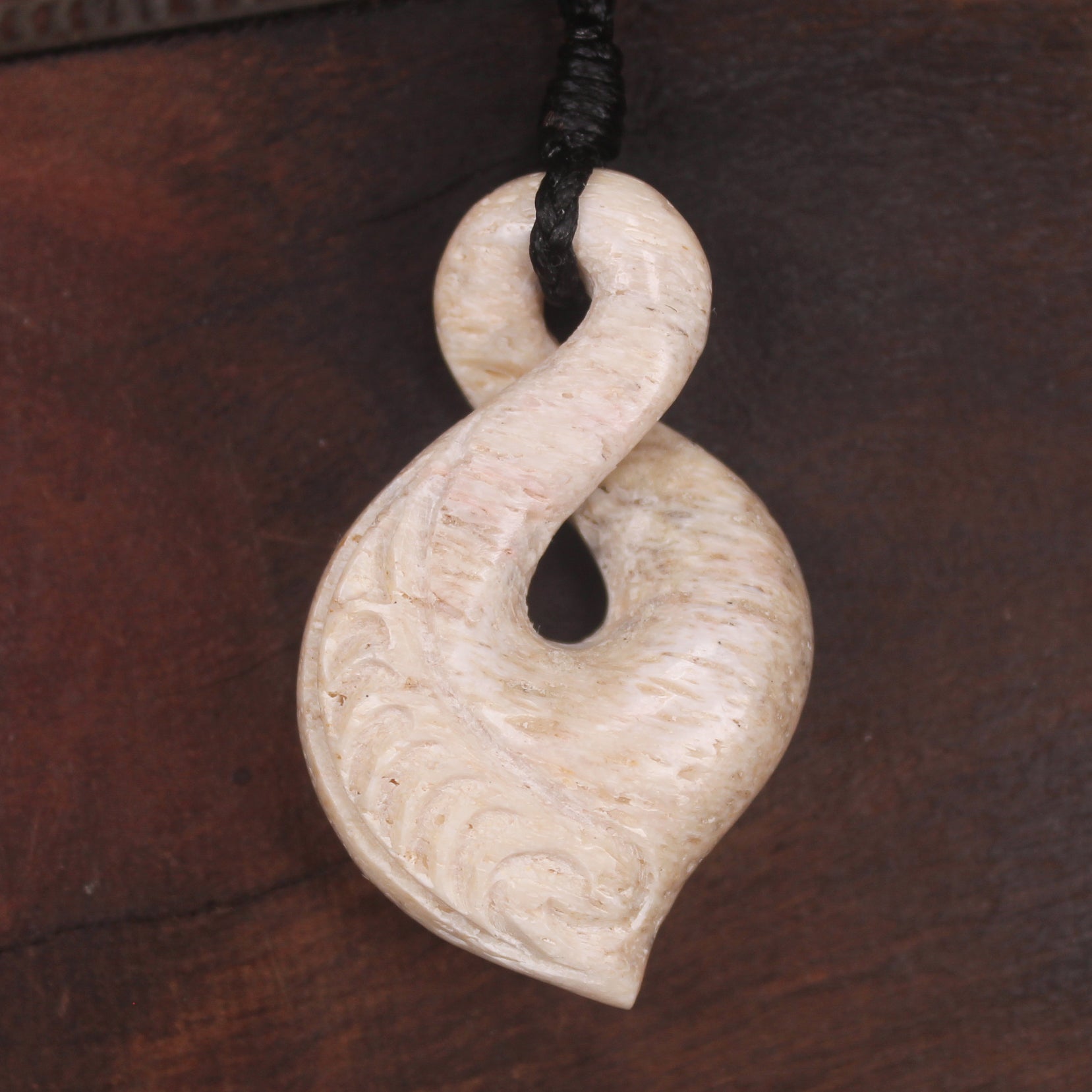 Whale Bone Twist Pendant