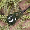 Twist carved from Kawakawa Pounamu - NZ Greenstone