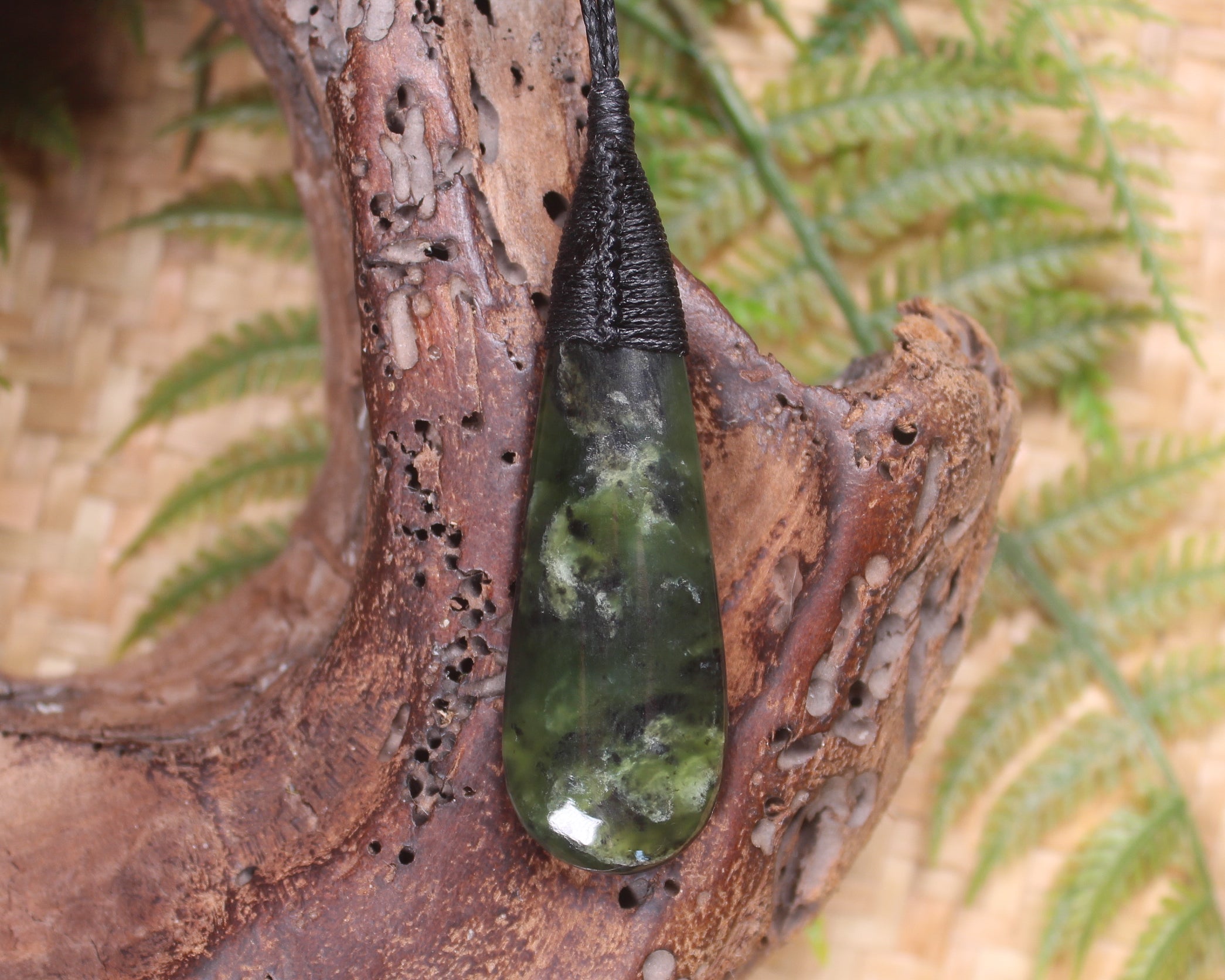 Rimu Pounamu Roimata Pendant - NZ Greenstone