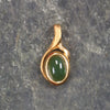 gold plated pendant Kawakawa pounamu