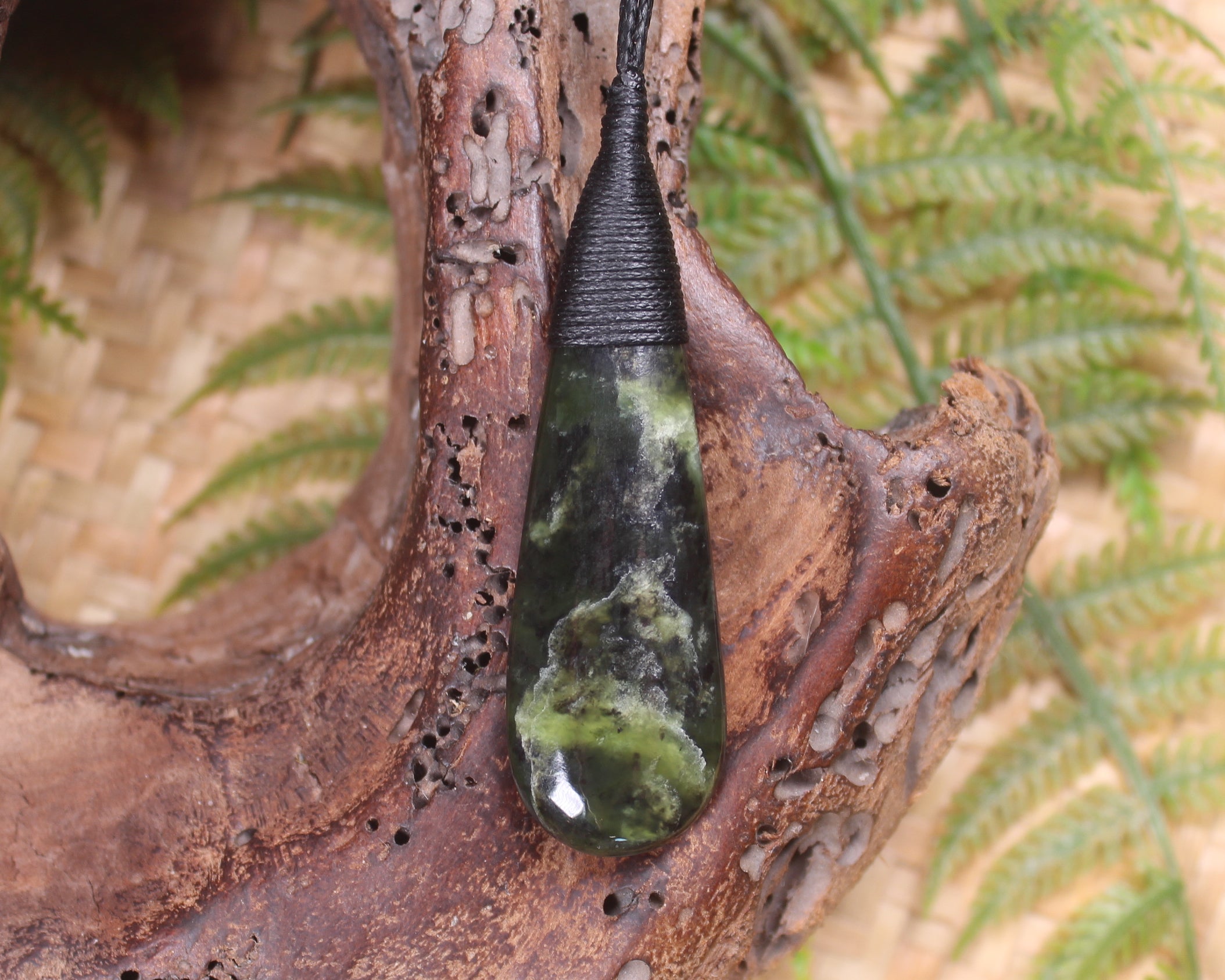 Rimu Pounamu Roimata Pendant - NZ Greenstone