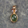 gold plated pendant Kawakawa pounamu