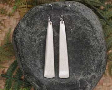 Earrings carved from Whale Bone