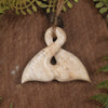 Whale bone Whale Tail pendant