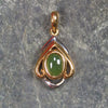 gold plated pendant Kawakawa pounamu