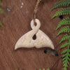 Whale bone Whale Tail Pendant