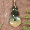 Twist or Pikorua carved from Flower Jade Pounamu - NZ Greenstone