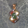 gold plated pendant Kawakawa pounamu