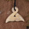 Whale bone Whale Tail Pendant