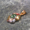 gold plated pendant Kawakawa pounamu