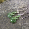 Hapopo Pounamu Twist earrings - NZ Greenstone