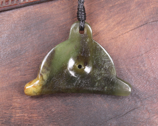 NZ Greenstone Shepards Dog Whistle Flower Jade Pounamu