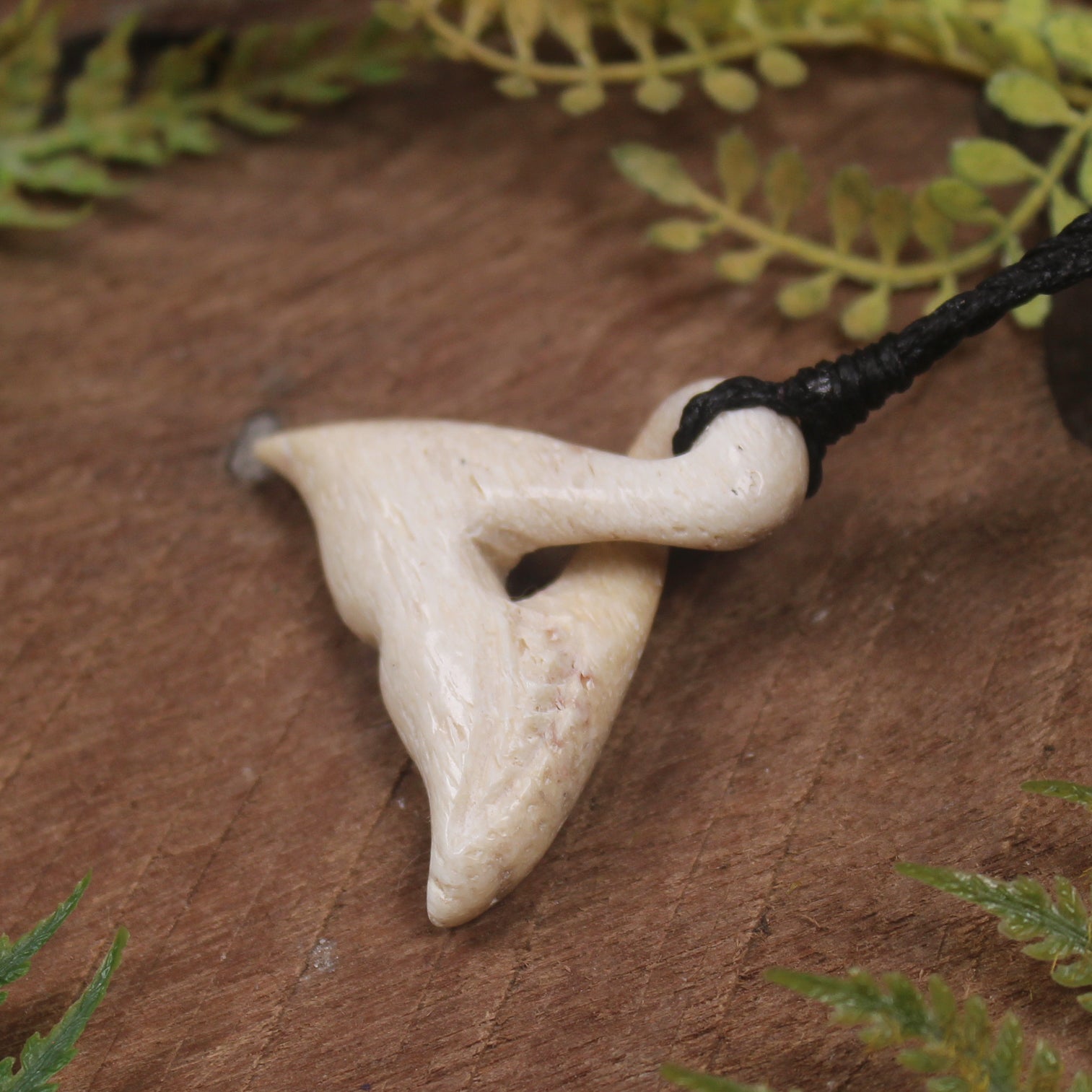 Whale bone Whale Tail Pendant