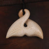 Whale bone Whale Tail Pendant