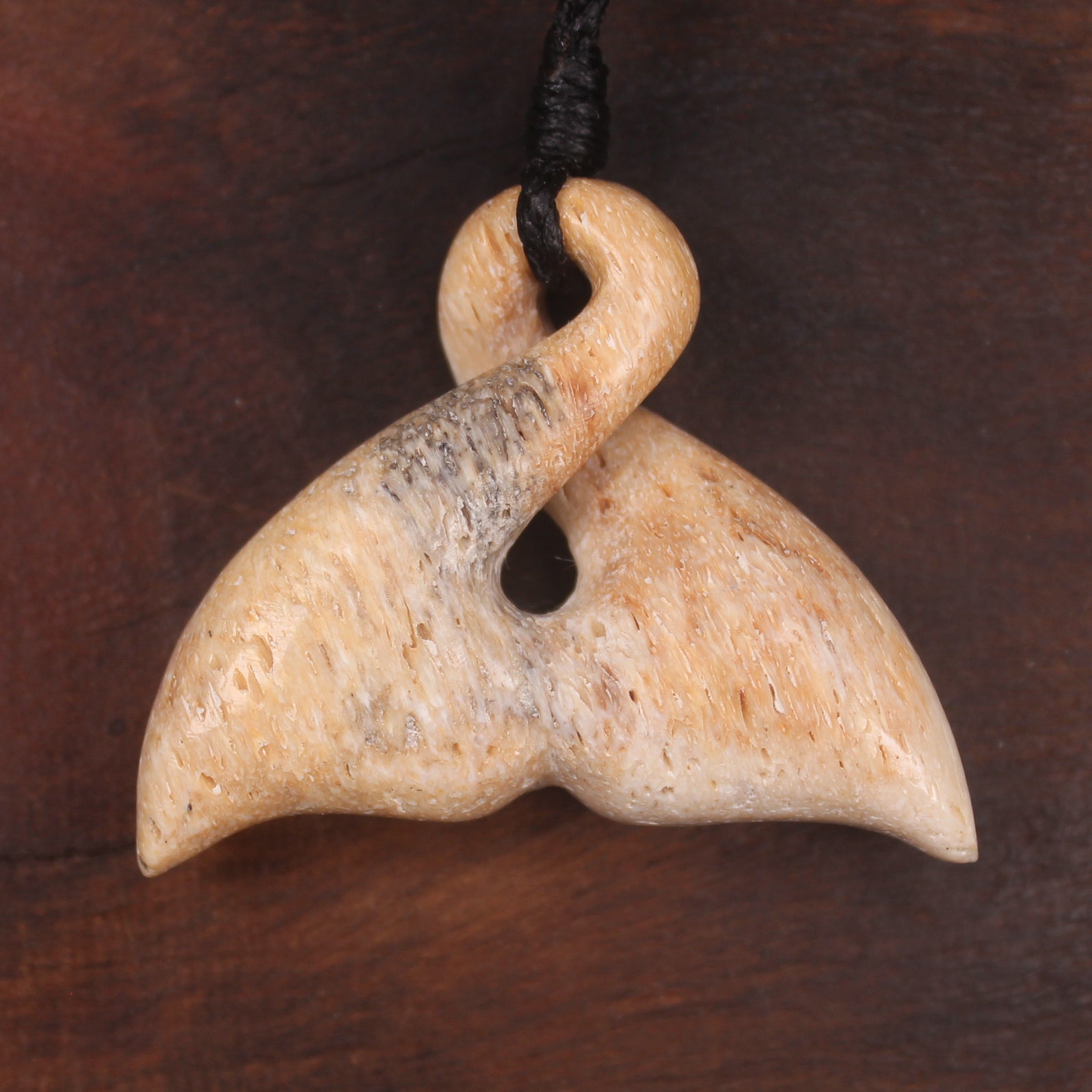 Whale bone Whale Tail Pendant