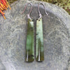 Hapopo Pounamu Roimata earrings - NZ Greenstone