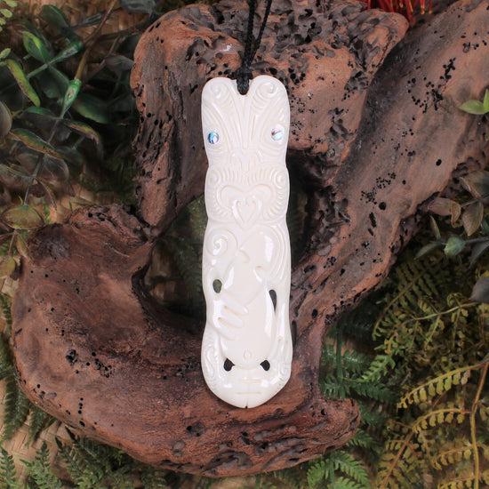 Hei Tiki carved from Bone