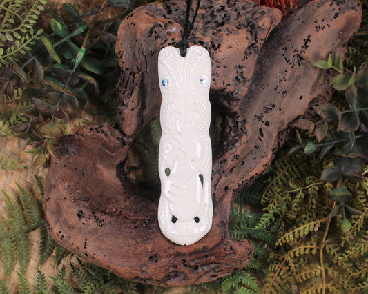 Hei Tiki carved from Bone