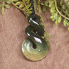 Twist carved from Rimu Pounamu - NZ Greenstone