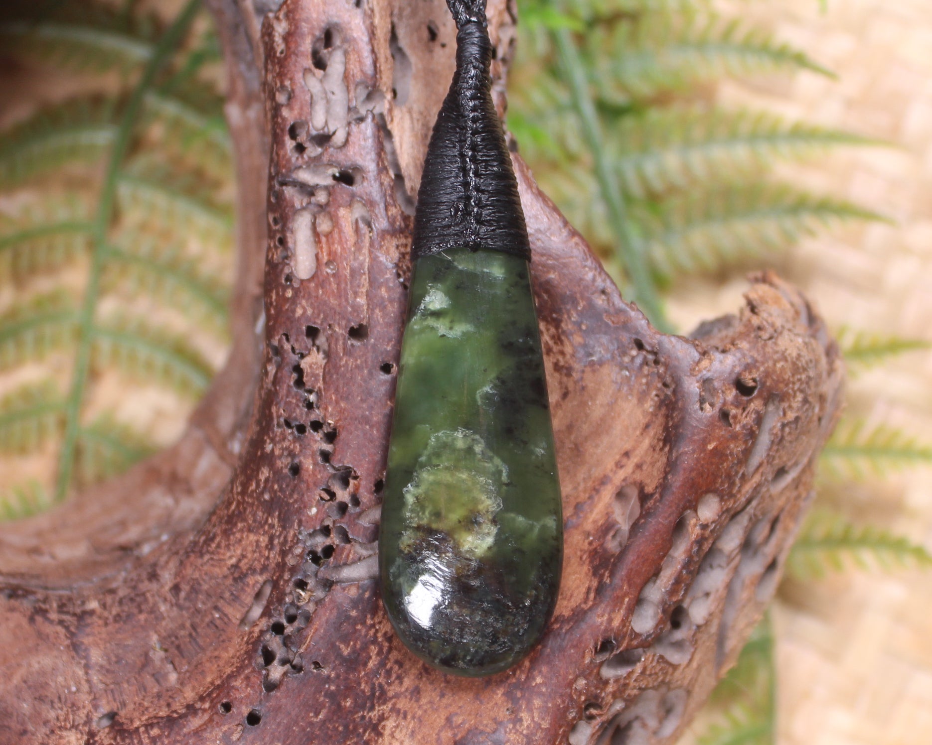 Rimu Pounamu Roimata Pendant - NZ Greenstone