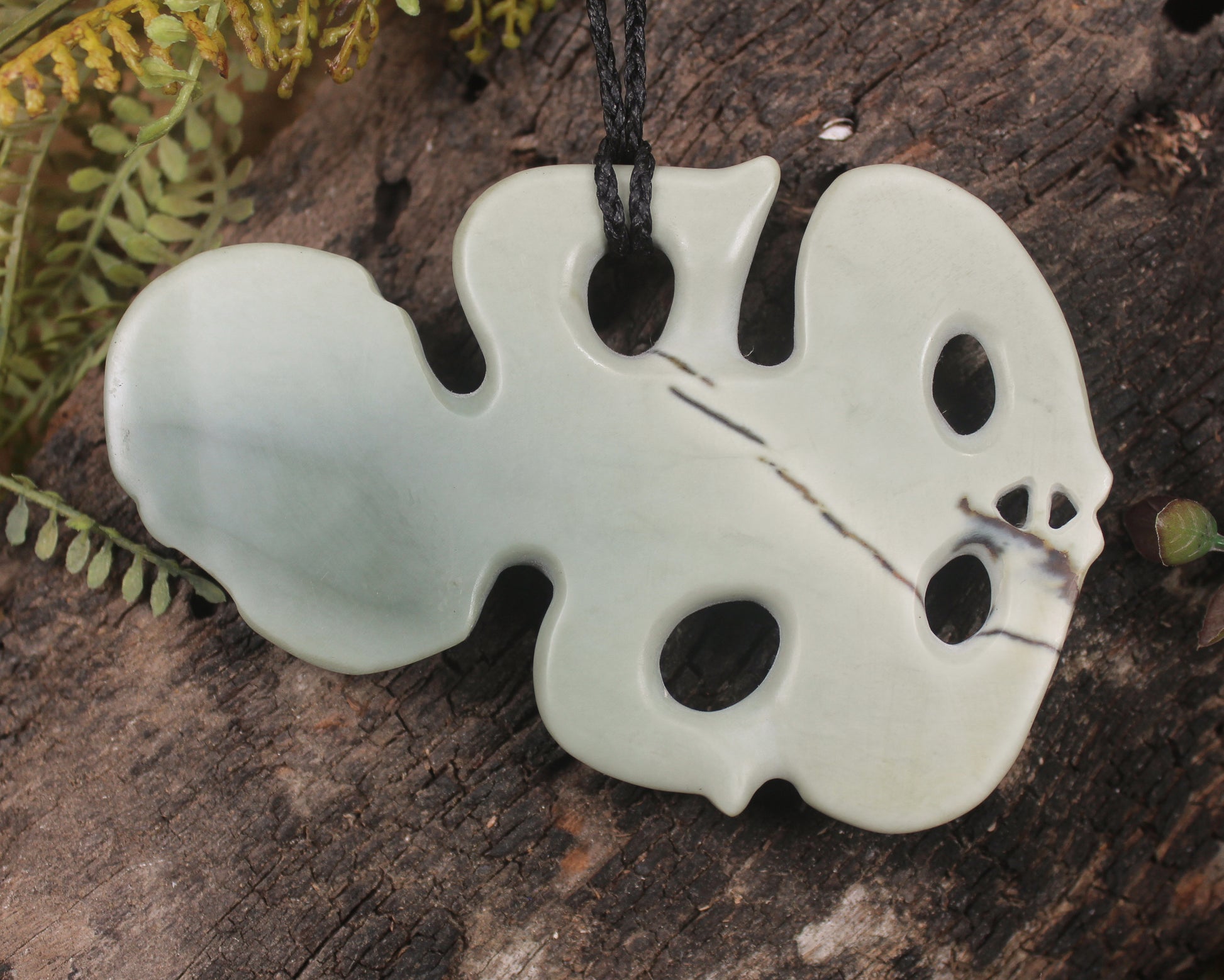 Hei Tiki carved from Inanga Pounamu - NZ Greenstone