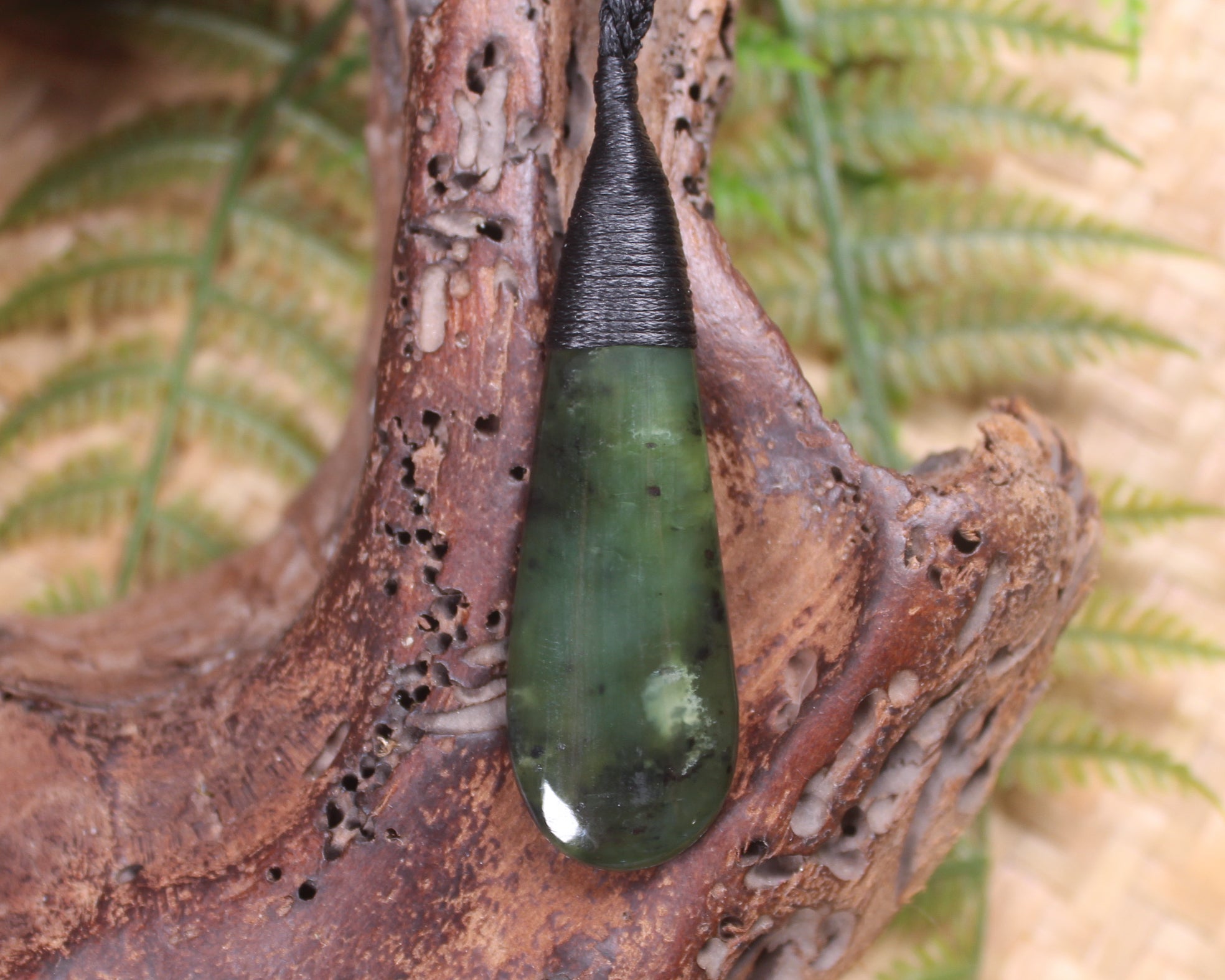 Rimu Pounamu Roimata Pendant - NZ Greenstone