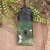 Hapopo Pounamu Toki with Koru - NZ Greenstone