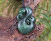 Manaia carved from Kawakawa Pounamu - NZ Greenstone