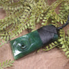 Kawakawa Pounamu Toki with Koru