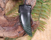 Taniwha Tooth or Niho carved from Kawakawa Pounamu - NZ Greenstone