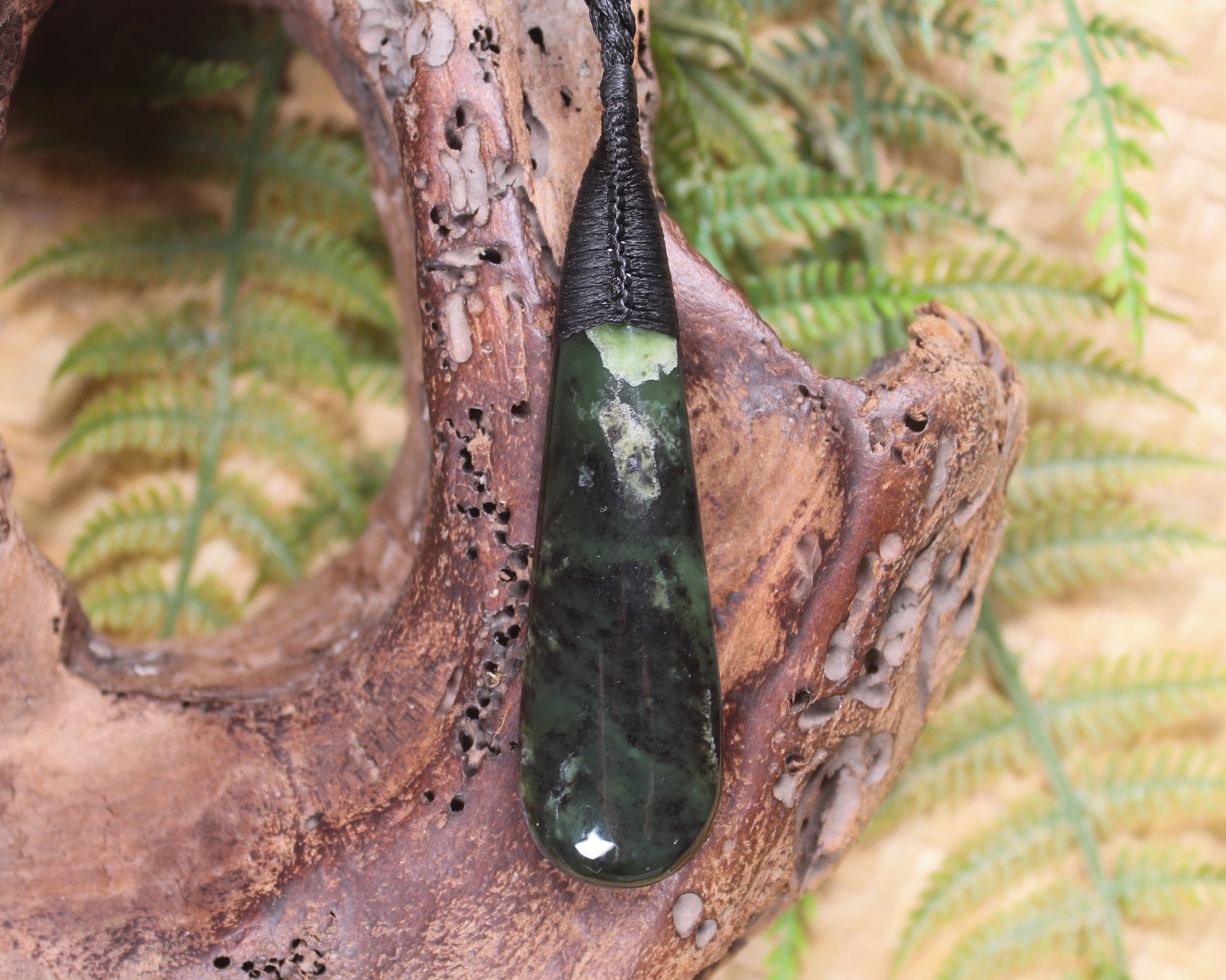 Rimu Pounamu Roimata Pendant - NZ Greenstone