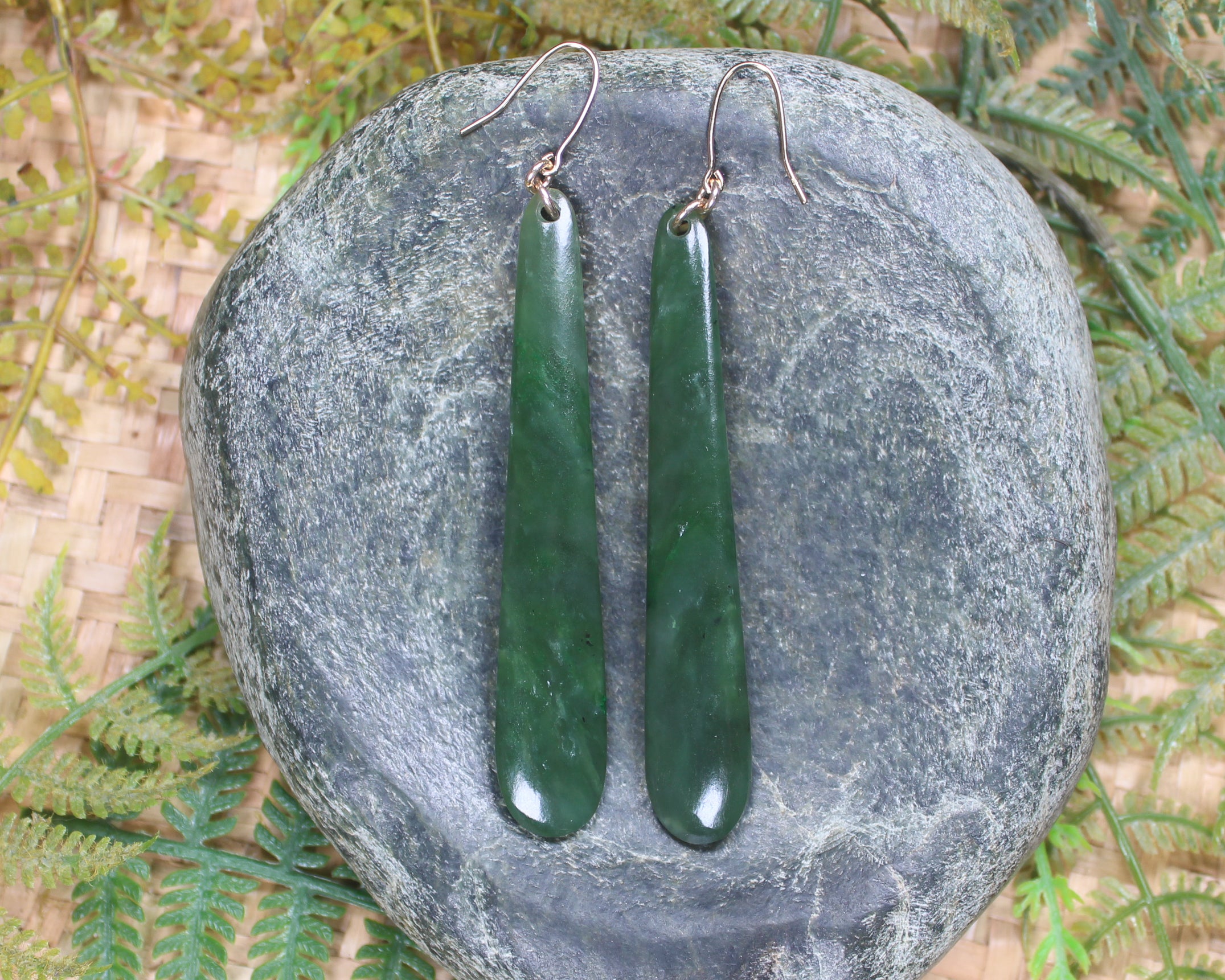 Hapopo Pounamu Earrings