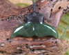 Whale Tail carved from Kawakawa Pounamu - NZ Greenstone
