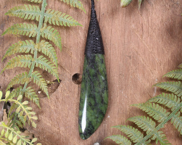 Roimata Teardrop carved from Douglas Creek Pounamu - NZ Greenstone