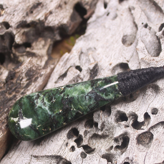 Roimata Teardrop carved from Douglas Creek Pounamu - NZ Greenstone