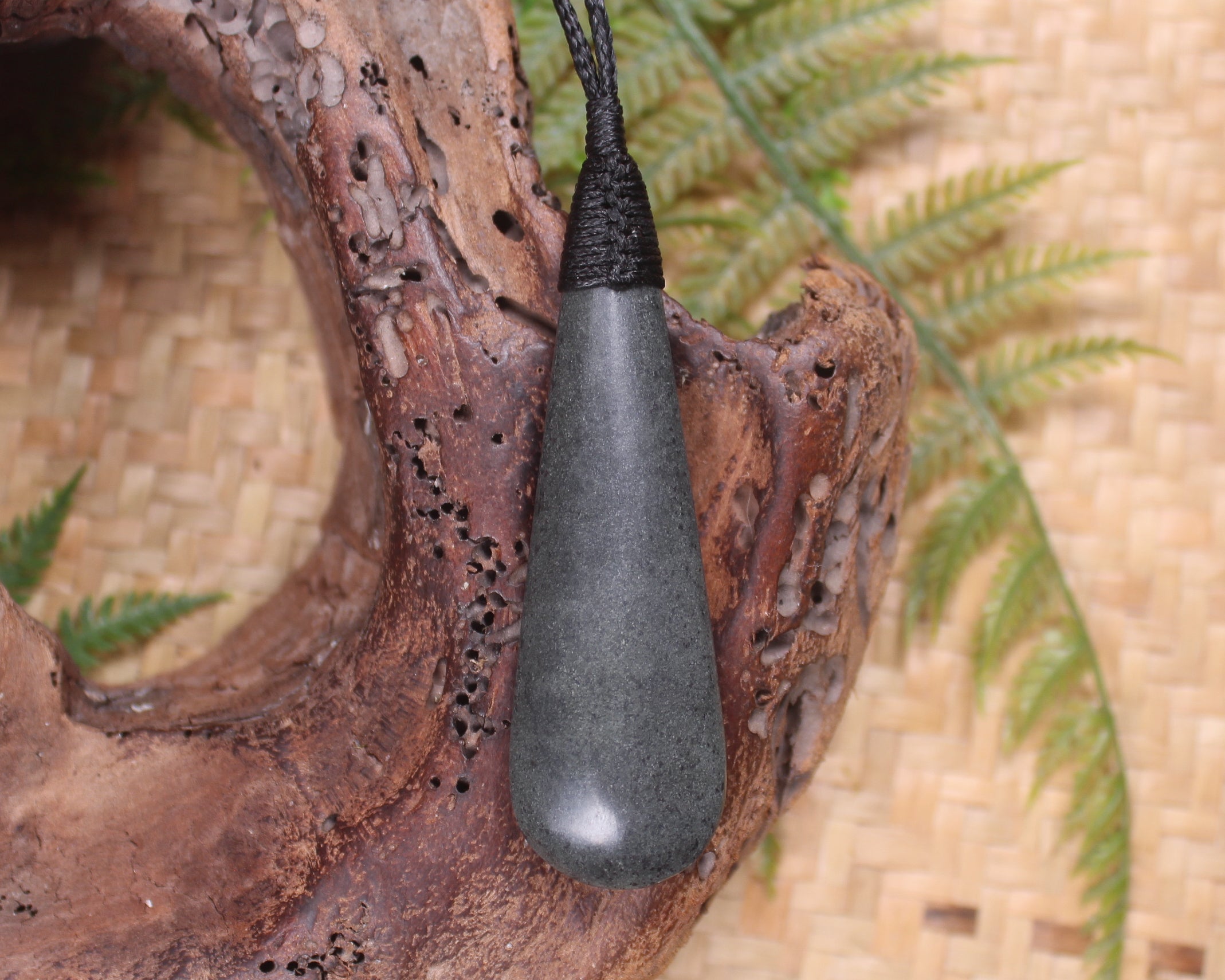 Roimata or Teardrop carved from NZ Serpentine