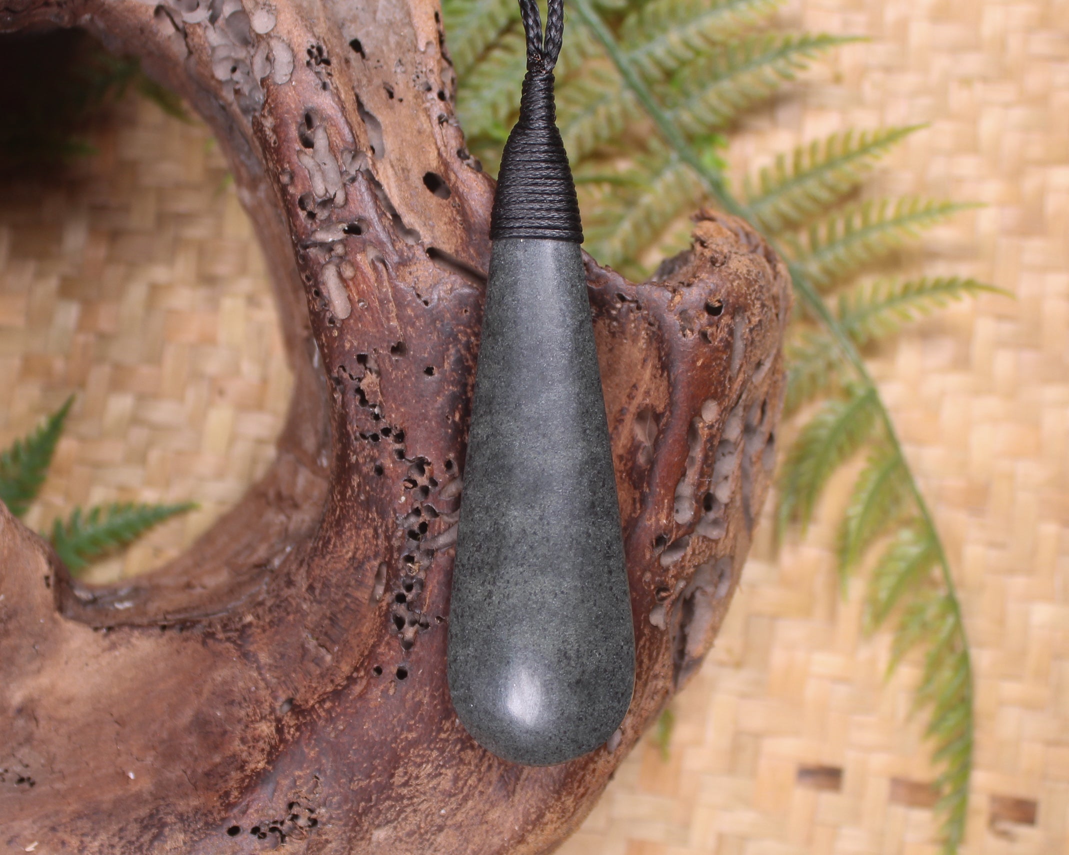 Roimata or Teardrop carved from NZ Serpentine