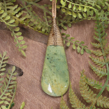 Roimata carved from Raukaraka Pounamu - NZ Greenstone