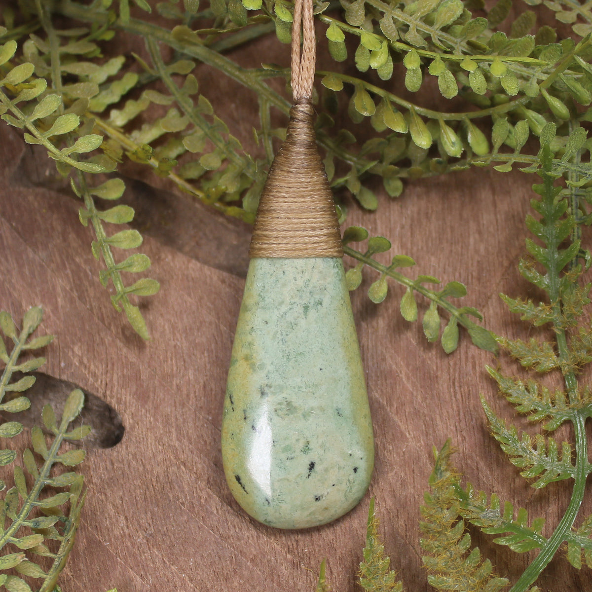 Roimata carved from Raukaraka Pounamu - NZ Greenstone
