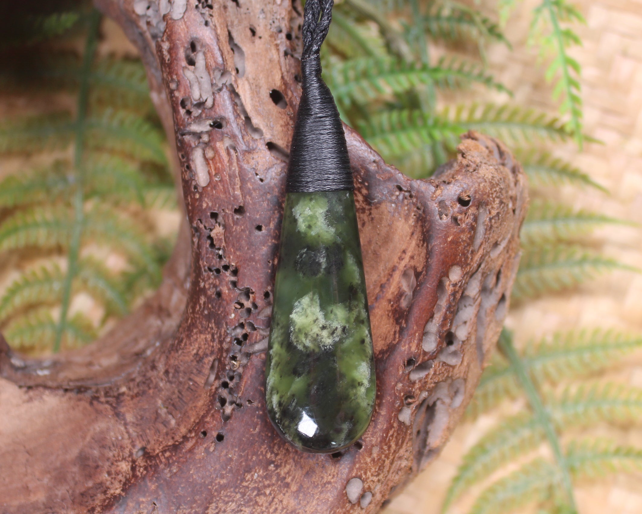 Rimu Pounamu Roimata Pendant - NZ Greenstone