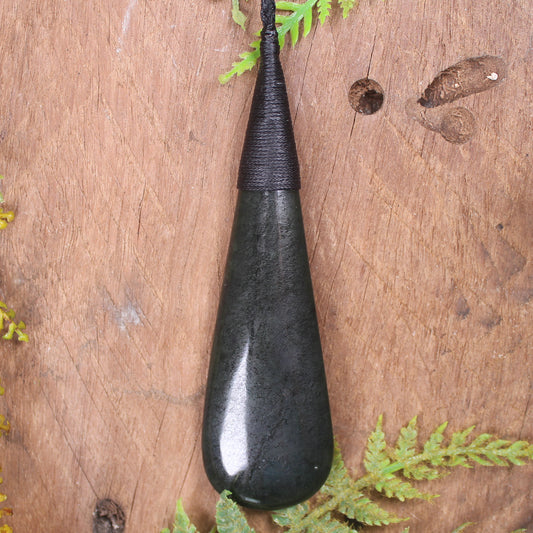 Kawakawa Pounamu Roimata Pendant - NZ Greenstone
