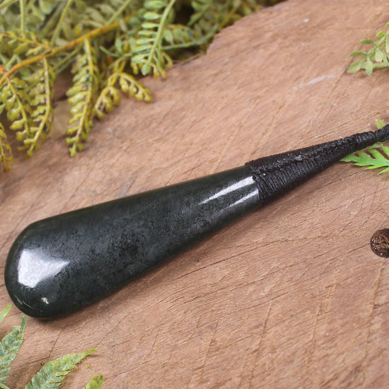 Kawakawa Pounamu Roimata Pendant - NZ Greenstone