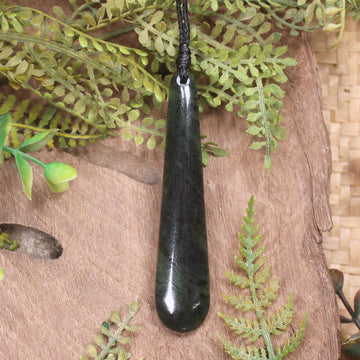 Rimu Pounamu Roimata Pendant - NZ Greenstone