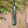 Roimata or Teardop carved from Hapopo Pounamu - NZ Greenstone
