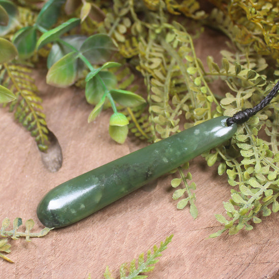Roimata or Teardop carved from Hapopo Pounamu - NZ Greenstone